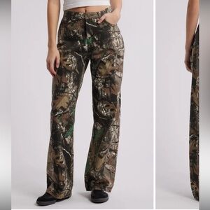 PTCL Forest Camo Wide Leg Jeans
